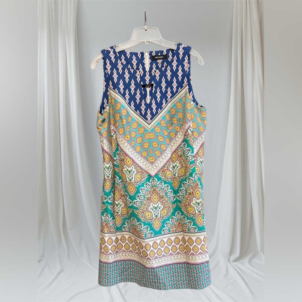Nine West Sleeveless A Line Dress Fully Lined